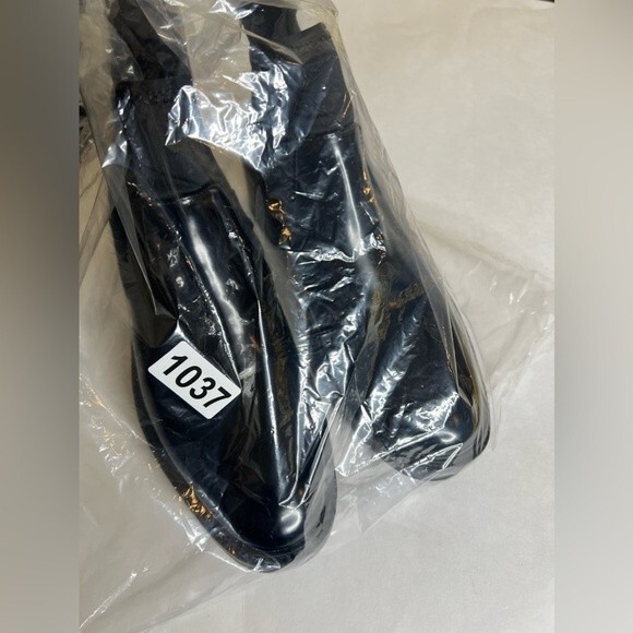 Zara Chelsea Lug Sole Chunky Heel Platform Ankle Boot Black Size 39 US 8 - Picture 16 of 16